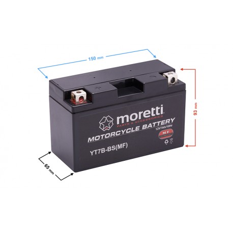 Akumulator AGM (Gel) MT7B-BS Moretti