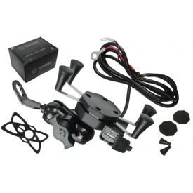 Uchwyt motocyklowy na telefon z USB