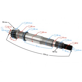 Wałek sprzęgła SKUTER QUANTUM 125