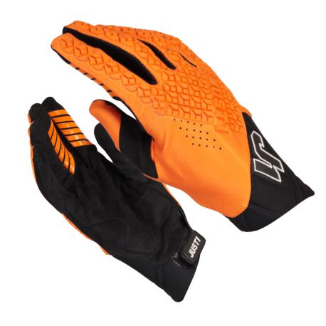 Rękawice motocyklowe JUST1 J-HRD BLACK-ORANGE rozmiar M