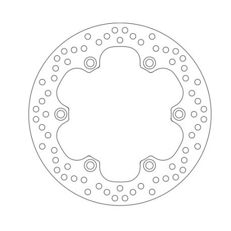 Sbs wyprzedaż tarcza hamulcowa tył honda xl 1000v 03-11, cbr 1100xx 97-04, x11 00-03, vfr 750f 86-89 (256x144x5 mm) (6x10,5 mm)