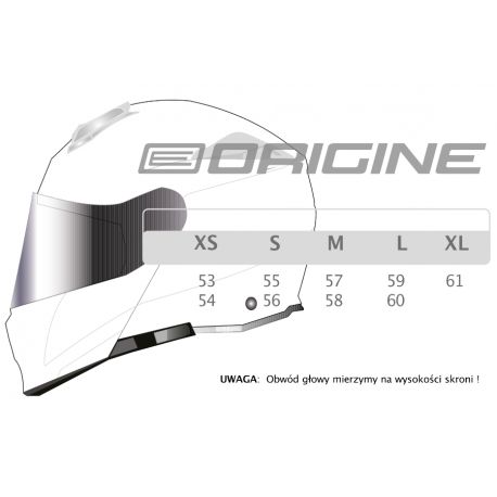 Kask ORIGINE STRADA LAYER orange-white-black matt L