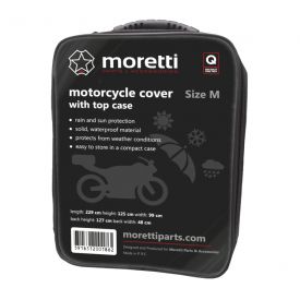 Pokrowiec na motocykl z kufrem rozmiar M Moretti