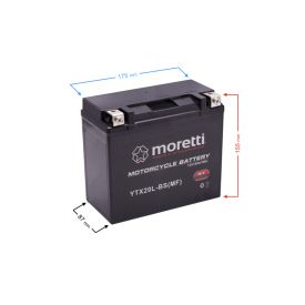 Akumulator Moretti AGM (Gel) MTX20L-BS