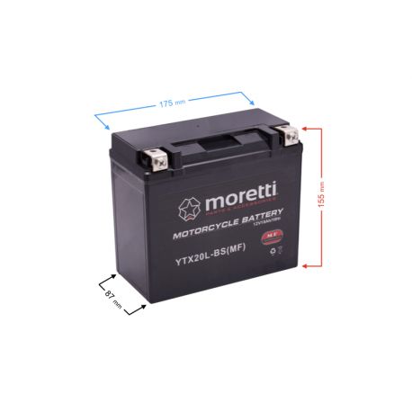 Akumulator Moretti AGM (Gel) MTX20L-BS