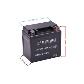 Akumulator 12V 5Ah MTX5L-BS YTX5L-BS Moretti