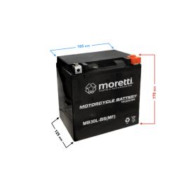 Akumulator Moretti AGM MB30L-BS 12V 30Ah