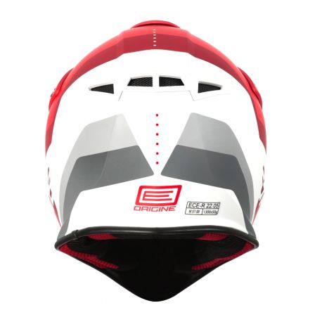 Kask ORIGINE HERO MX red-white matt M