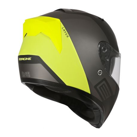 Kask ORIGINE STRADA LAYER fluo yellow-titanium-black matt L