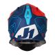 Kask JUST1 J18 VERTIGO blue-white-fluo orange matt S