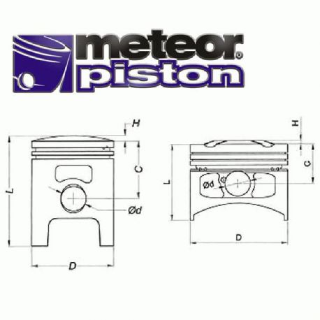 TŁOK METEOR VESPA P 125 K (53,70)