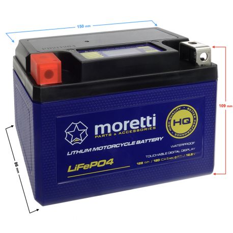Akumulator Moretti MFPX9 litowo jonowy