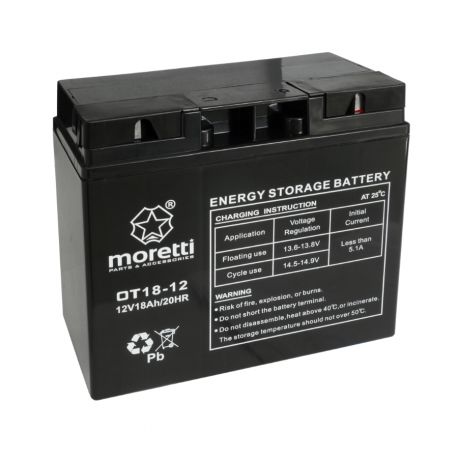 Akumulator Moretti (Gel) OT 12V/18AH do kosiarki