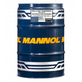 MANNOL OLEJ SILNIKOWY 4T MOTORBIKE 15W50 ESTER + MA2 SEMISYNTETYK (7832) BECZKA 60L