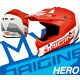 Kask ORIGINE HERO MX red-white matt M