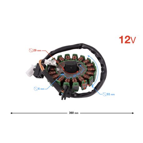 Magneto z iskrownikiem Falcon 125cc na wtrysk