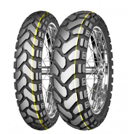 MITAS OPONA 120/70B19 E-07+ ENDURO TRAIL 60T TL DAKAR (ŻÓŁTY PASEK) PRZÓD DOT 13/2023 (24142)