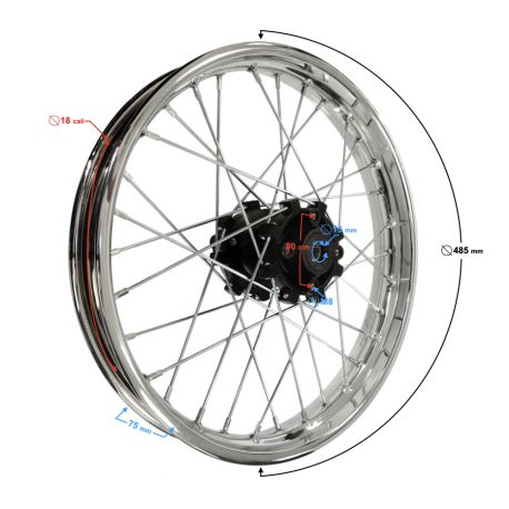 Felga tylna 18x2,15 Dirt bike