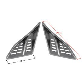 Obudowa - trójkąty przednie-wloty grafit Falcon 50 Falcon 125 2 (komplet)