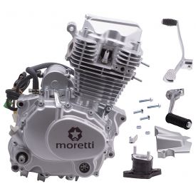 Silnik Moretti pionowy 163FMK, 175cc 4T, 5-biegowy manual, srebrny (bez oleju)