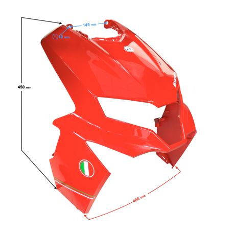 Obudowa reflektora czerwona Active 50cc Euro 5