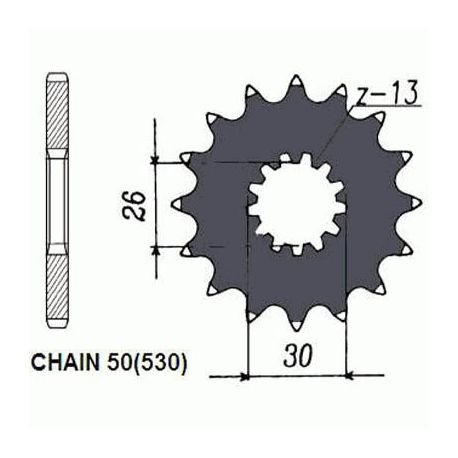 ZEBATKA NAPEDOWA SUNSTAR SUNF524-17