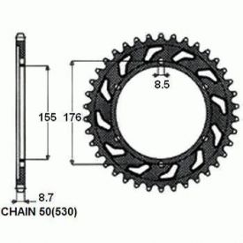 ZEBATKA NAPEDZANA STALOWA SUNSTAR SUNR1-5698-42