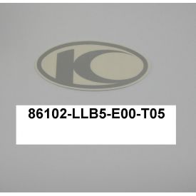 NAKLEJKA K-LOGO 60MM SREBRNA KYMCO SUPER 9