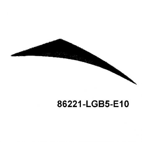 NAKLEJKA OBUDOWY PRAWA 86221-LGB5-E10-T01