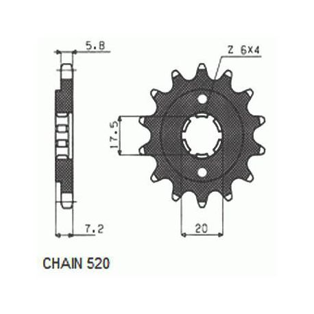 ZEBATKA NAPEDOWA SUNSTAR SUNF303-13