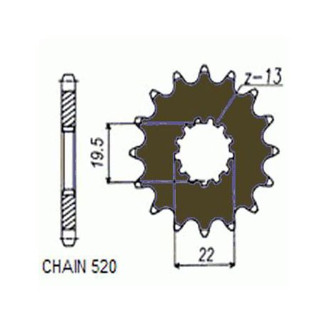 ZEBATKA NAPEDOWA SUNSTAR SUNF331-11