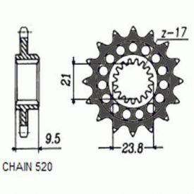 ZEBATKA NAPEDOWA SUNSTAR SUNF347-15