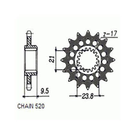 ZEBATKA NAPEDOWA SUNSTAR SUNF347-15