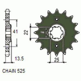 ZEBATKA NAPEDOWA SUNSTAR SUNF405-17 (WYCOFANA Z PRODUKCJI)