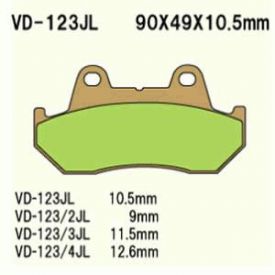 KLOCKI HAMULCOWE VESRAH VD-123JL (FA69HH)