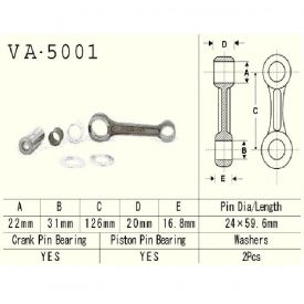 VESRAH - KORBOWÓD HONDA CR250R 84-01R.