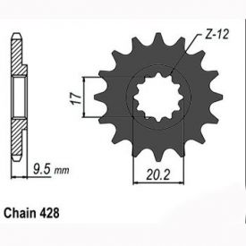 ZEBATKA NAPEDOWA SUNSTAR SUNF233-13