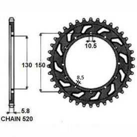 ZEBATKA NAPEDZANA STALOWA SUNSTAR SUNR1-3610-42