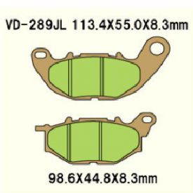 KLOCKI HAMULCOWE VESRAH VD-289JL