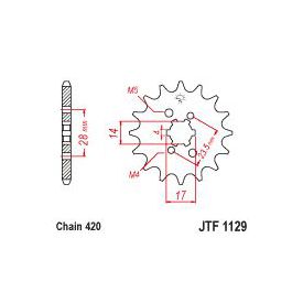 ZEBATKA NAPĘDOWA JT JTF1129.14