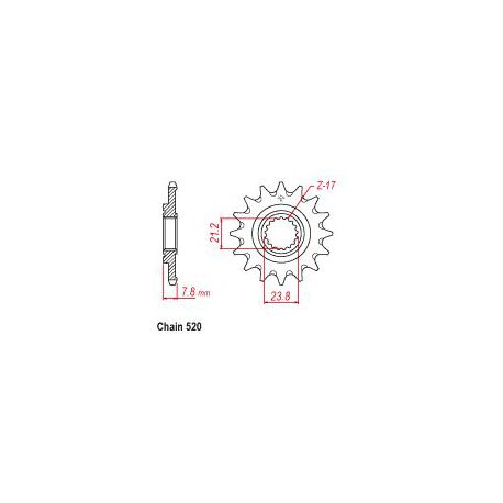 ZEBATKA NAPEDOWA SUNSTAR SUNF3G4-13