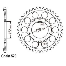 ZEBATKA NAPĘDZANA ALUMINIOWA SUNSTAR SUNR5-3485-41