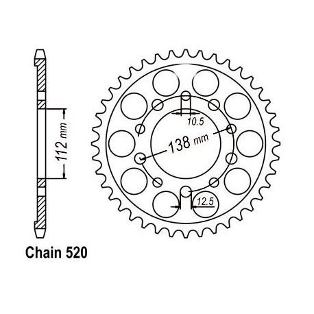 ZEBATKA NAPĘDZANA ALUMINIOWA SUNSTAR SUNR5-3485-41