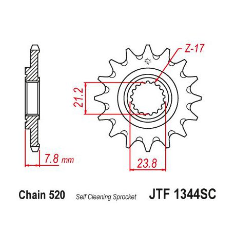 ZEBATKA NAPĘDOWA JT JTF1344.13SC