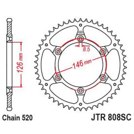 ZEBATKA NAPĘDZANA JT JTR808.50SC