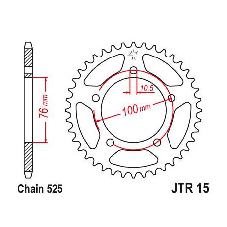 ZEBATKA NAPĘDZANA JT JTR15.42