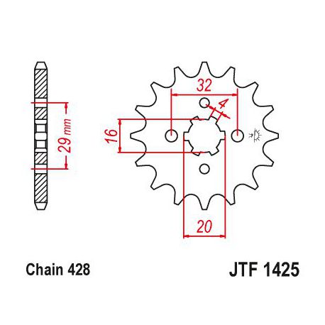 ZEBATKA NAPĘDOWA JT JTF1425.15