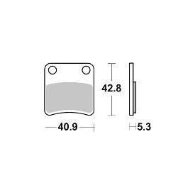 KLOCKI HAMULCOWE BRAKING SEMI METALLIC 983SM1