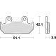 KLOCKI HAMULCOWE BRAKING SEMI METALLIC 704SM1