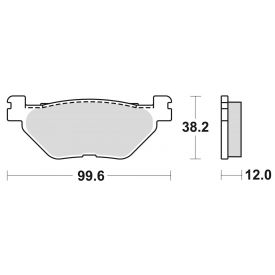 KLOCKI HAMULCOWE BRAKING SEMI METALLIC 868SM1